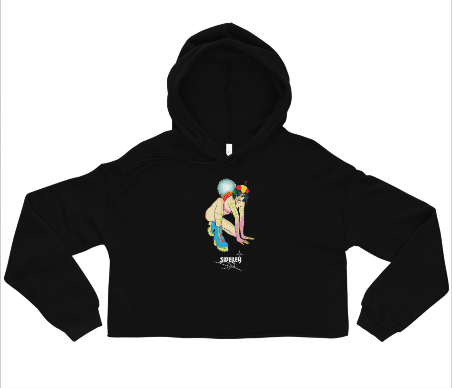 Space Punk Crop Hoodie